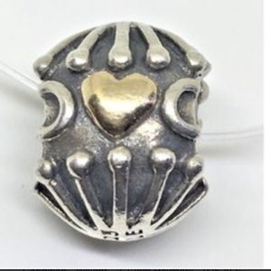 Pandora charm 14K gold heart charm
